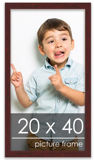 20x40 Solid Wood Picture Frame with UV-Resistant Acrylic & Acid 20x40 Solid Wood Picture Frame with UV-Resistant Acrylic & Acid